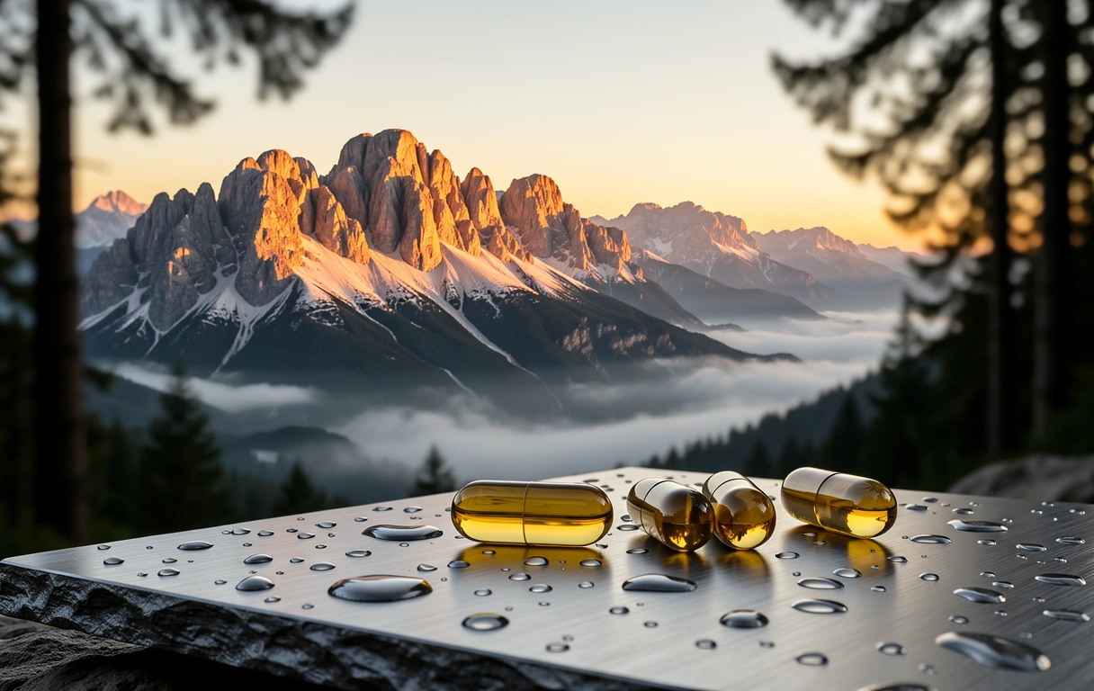 Slovenian Julian Alps at dawn